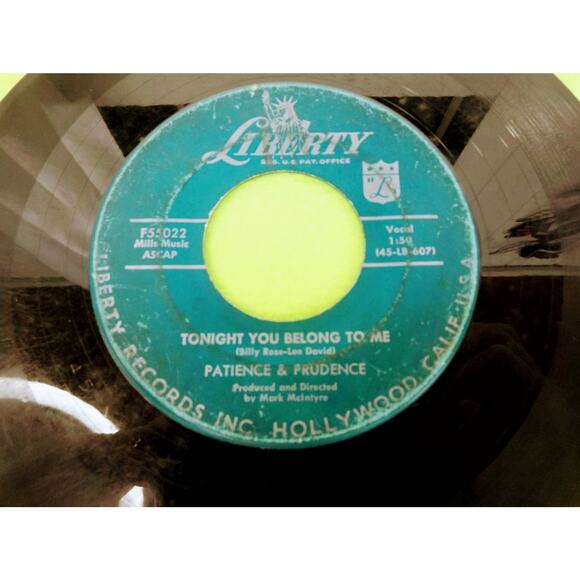 Prudence - Smile and A Ribbon / Tonight You Belong To Me 45rpm Vinyl Record 7" - Picture 4 of 7